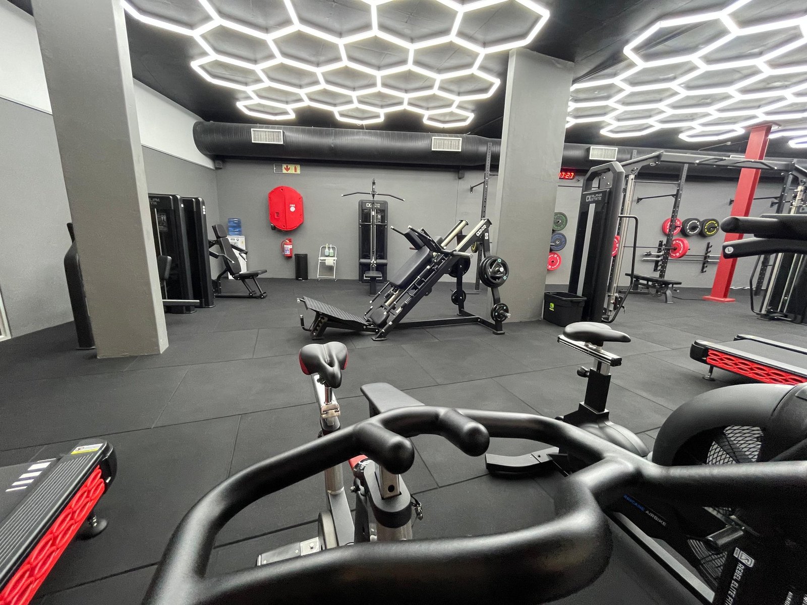 Cardio zone with bikes and treadmills at MOVE Gym